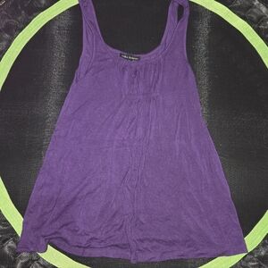 Urban Behavior Purple Scoop-Neck Flared Tank